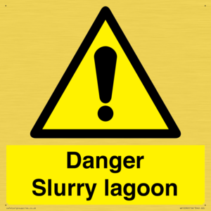 Danger Slurry lagoon